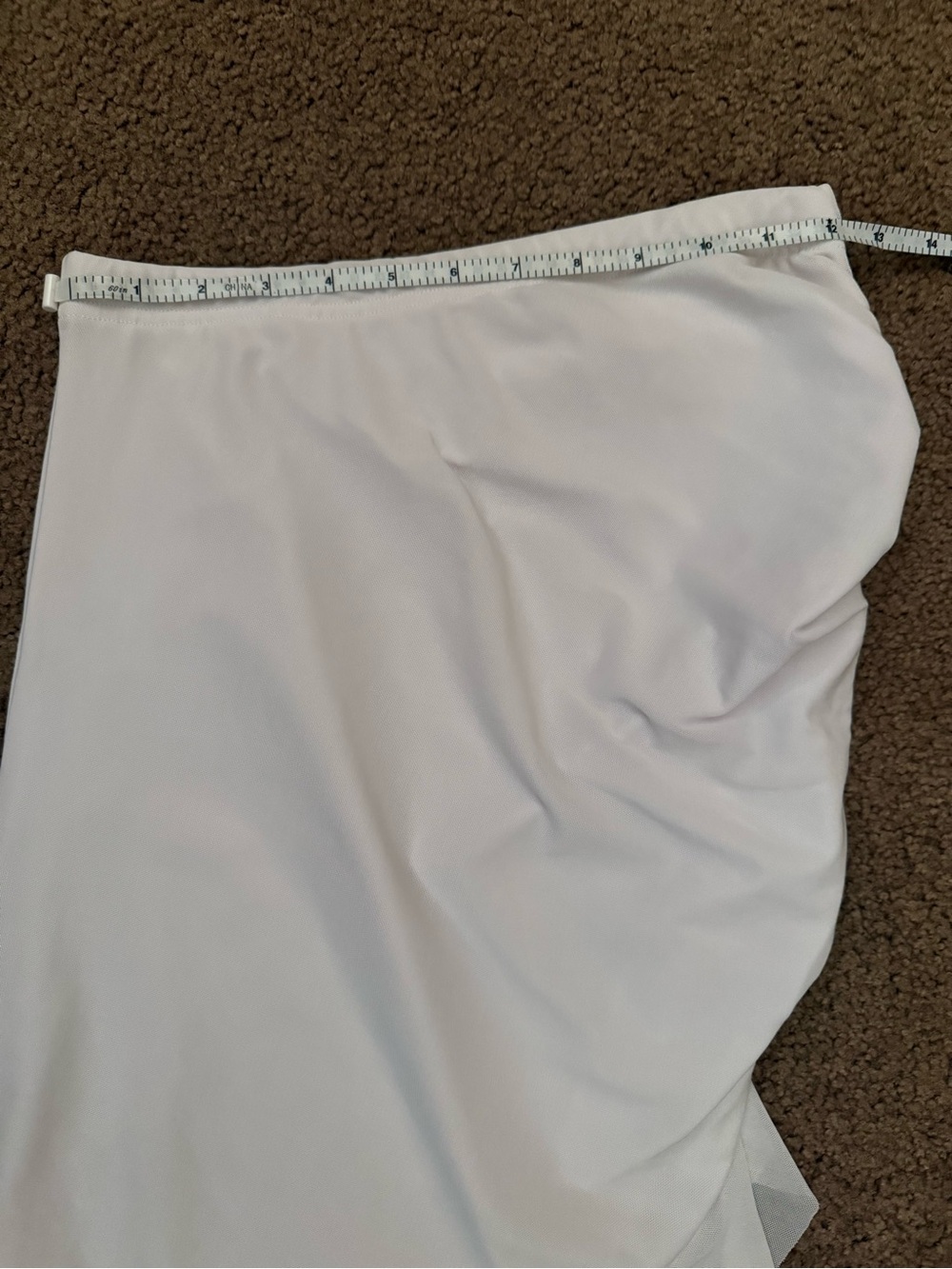 Amazon White High-Low Ruffle Wrap Skirt - Picture 4 of 9